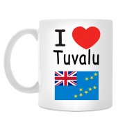 Кружка I love Tuvalu (Я люблю Тувалу)