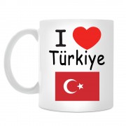 Кружка I love Türkiye (Я люблю Турцию)
