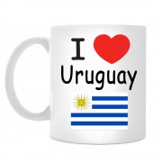 Кружка I love Uruguay (Я люблю Уругвай)