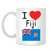 Кружка I love Fiji (Я люблю Фиджи)