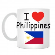 Кружка I love Philippines (Я люблю Филиппины)