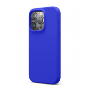 Силиконовый чехол iPhone 15 Pro Синий кабальт