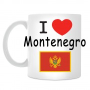 Кружка I love Montenegro (Я люблю Черногорию)