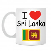 Кружка I love Sri Lanka (Я люблю Шри-Ланку)