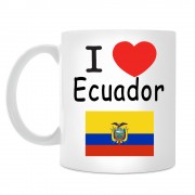 Кружка I love Ecuador (Я люблю Эквадор)