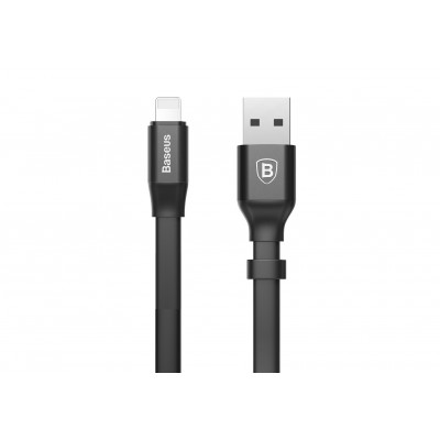 Кабель USB BASEUS Nimble Portable, USB - Lightning, 2А, 23 см, черный Кабель USB BASEUS Nimble Portable, USB - Lightning, 2А, 23 см, черный