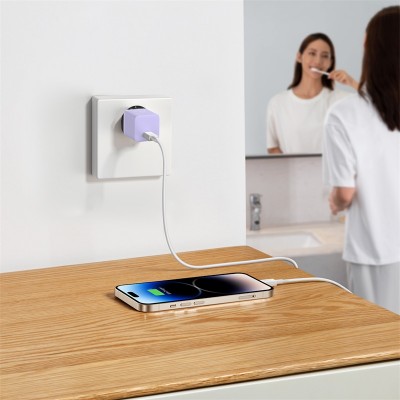 Зарядное устройство BASEUS GaN5 Fast Charger(mini) USB-C, 3A, 20W, фиолетовый Зарядное устройство BASEUS GaN5 Fast Charger(mini) USB-C, 3A, 20W, фиолетовый