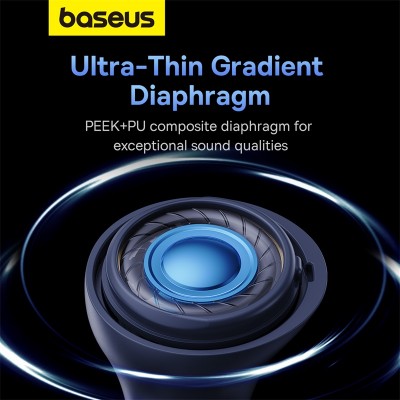 Беспроводные наушники BASEUS E5x(Overseas Edition), Bluetooth, синий Беспроводные наушники BASEUS E5x(Overseas Edition), Bluetooth, синий