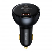 Автомобильное зарядное устройство BASEUS Qualcomm Quick Charge 5 Multi-port, USB+2*USB-C + Кабель Type-C-Type-C, 5A, 160
