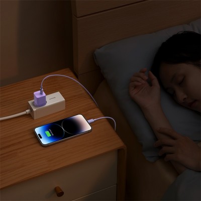 Зарядное устройство BASEUS GaN5 Fast Charger(mini) USB-C, 3A, 20W, фиолетовый Зарядное устройство BASEUS GaN5 Fast Charger(mini) USB-C, 3A, 20W, фиолетовый