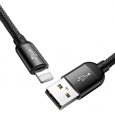 Кабель USB BASEUS Three Primary Colors 3-in-1, USB - MicroUSB+Type-C+Lightning, 3.5A, 30 см, черный Кабель USB BASEUS Three Primary Colors 3-in-1, USB - MicroUSB+Type-C+Lightning, 3.5A, 30 см, черный
