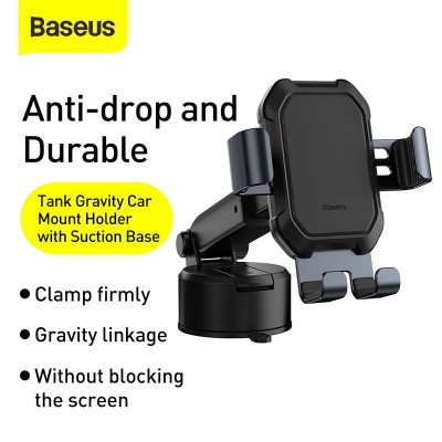 Автомобильный держатель BASEUS Tank gravity car mount holder, тусклый, на присоске Автомобильный держатель BASEUS Tank gravity car mount holder, тусклый, на присоске