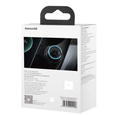 Автомобильное зарядное устройство BASEUS Golden Contactor Pro Dual, USB+USB-C + Кабель USB-Type-C, 5A, 40W, темно-серый Автомобильное зарядное устройство BASEUS Golden Contactor Pro Dual, USB+USB-C + Кабель USB-Type-C, 5A, 40W, темно-серый