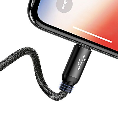 Кабель USB BASEUS Three Primary Colors 3-in-1, USB - MicroUSB+Type-C+Lightning, 3.5A, 30 см, черный Кабель USB BASEUS Three Primary Colors 3-in-1, USB - MicroUSB+Type-C+Lightning, 3.5A, 30 см, черный