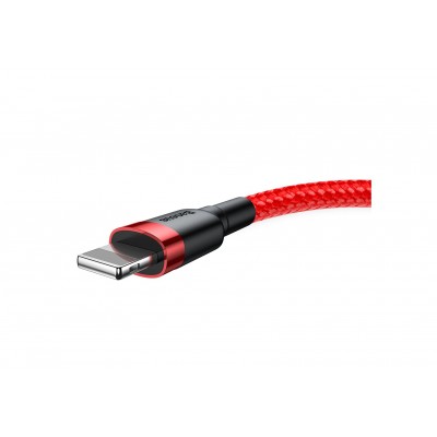 Кабель USB BASEUS Cafule, USB - Lightning, 2.4А, 0,5 м, красный+красный Кабель USB BASEUS Cafule, USB - Lightning, 2.4А, 0,5 м, красный+красный