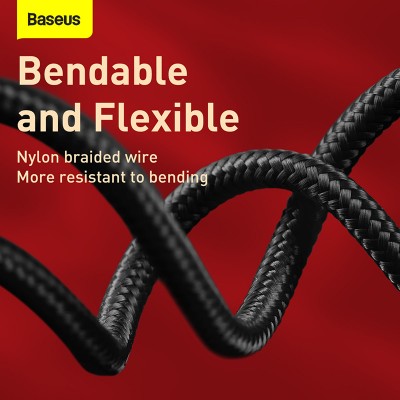 Кабель USB BASEUS Year of the Tiger One-for-three, USB - MicroUSB+Type-C+Lightning, 3.5A, 1.2 м, черный Кабель USB BASEUS Year of the Tiger One-for-three, USB - MicroUSB+Type-C+Lightning, 3.5A, 1.2 м, черный