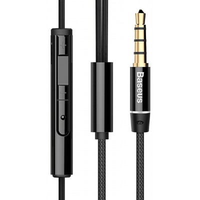 Проводные наушники BASEUS H06 Encok, Jack 3.5mm, черный Проводные наушники BASEUS H06 Encok, Jack 3.5mm, черный
