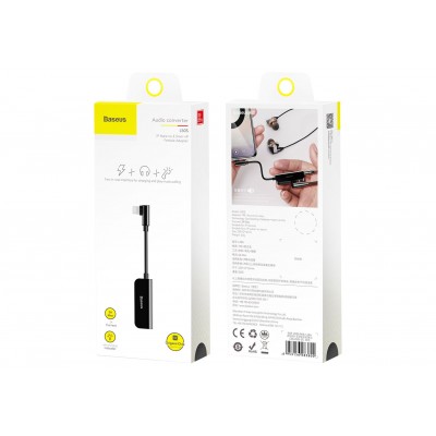 Переходник/Адаптер BASEUS L50S Male, Lightning - Jack 3.5/Lightning, 2А, черный Переходник/Адаптер BASEUS L50S Male, Lightning - Jack 3.5/Lightning, 2А, черный