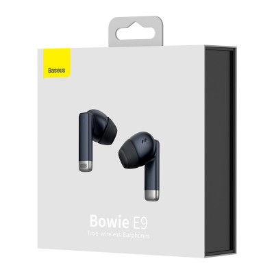 Беспроводные наушники BASEUS Bowie E9, Bluetooth, 40 мАч, черный Беспроводные наушники BASEUS Bowie E9, Bluetooth, 40 мАч, черный