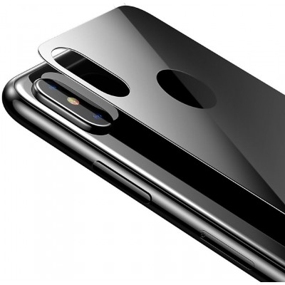Защитное стекло BASEUS SGAPIPH58-BM01 для iPhone XS, заднее, черный Защитное стекло BASEUS SGAPIPH58-BM01 для iPhone XS, заднее, черный