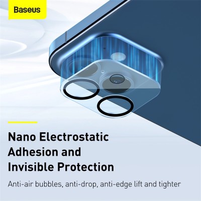 Защитное стекло BASEUS SGAPIPH61N-AJT02 на заднюю камеру для iPhone 12, прозрачный, (2шт) Защитное стекло BASEUS SGAPIPH61N-AJT02 на заднюю камеру для iPhone 12, прозрачный, (2шт)