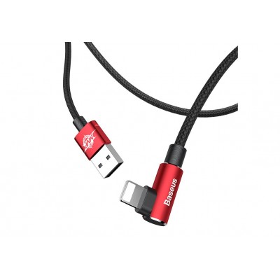 Кабель USB BASEUS MVP Elbow Type, USB - Lightning, 1.5А, 2 м, красный, угловой Кабель USB BASEUS MVP Elbow Type, USB - Lightning, 1.5А, 2 м, красный, угловой