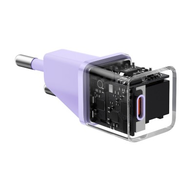 Зарядное устройство BASEUS GaN5 Fast Charger(mini) USB-C, 3A, 20W, фиолетовый Зарядное устройство BASEUS GaN5 Fast Charger(mini) USB-C, 3A, 20W, фиолетовый