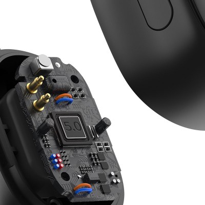 Беспроводные наушники BASEUS Encok WM01 Plus, Bluetooth, черный Беспроводные наушники BASEUS Encok WM01 Plus, Bluetooth, черный