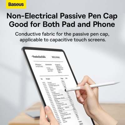 Стилус BASEUS Smooth Writing, белый, с индикатором Стилус BASEUS Smooth Writing, белый, с индикатором