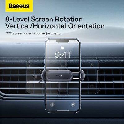 Автомобильный держатель BASEUS Steel Cannon 2 Air Outlet, черный, на воздуховод Автомобильный держатель BASEUS Steel Cannon 2 Air Outlet, черный, на воздуховод