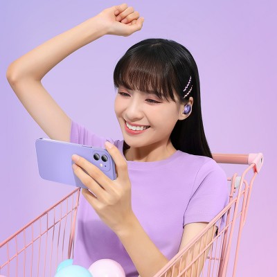 Беспроводные наушники BASEUS Bowie E2, Bluetooth, 40 мАч, фиолетовый Беспроводные наушники BASEUS Bowie E2, Bluetooth, 40 мАч, фиолетовый