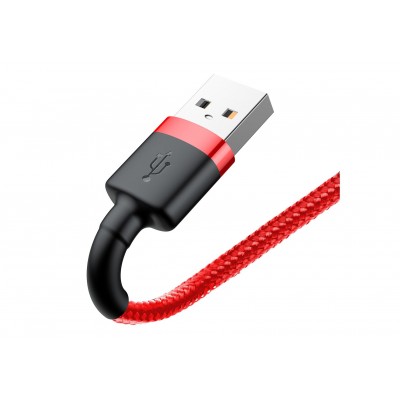 Кабель USB BASEUS Cafule, USB - Lightning, 2.4А, 0,5 м, красный+красный Кабель USB BASEUS Cafule, USB - Lightning, 2.4А, 0,5 м, красный+красный