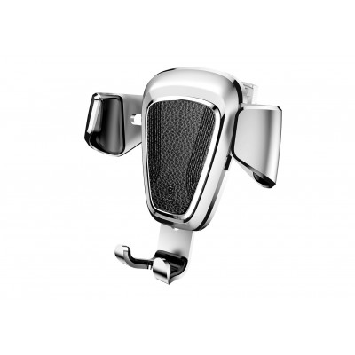 Автомобильный держатель BASEUS Gravity Metal type, серебряный, на воздуховод Автомобильный держатель BASEUS Gravity Metal type, серебряный, на воздуховод