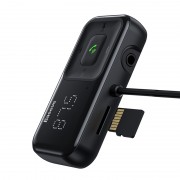 FM - Трансмиттер BASEUS S-16, 2*USB, 3.1A, черный, с дисплеем
