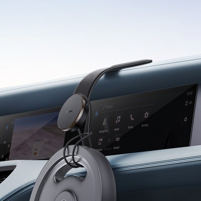 Автомобильный держатель BASEUS C02 Pro Series, с беспроводной зарядкой, 2.4A, 15W, черный, на воздуховод Автомобильный держатель BASEUS C02 Pro Series, с беспроводной зарядкой, 2.4A, 15W, черный, на воздуховод