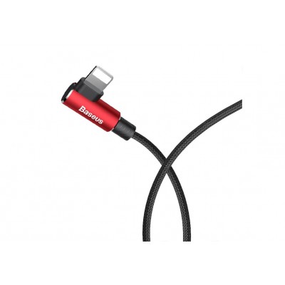 Кабель USB BASEUS MVP Elbow Type, USB - Lightning, 1.5А, 2 м, красный, угловой Кабель USB BASEUS MVP Elbow Type, USB - Lightning, 1.5А, 2 м, красный, угловой