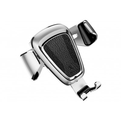 Автомобильный держатель BASEUS Gravity Metal type, серебряный, на воздуховод Автомобильный держатель BASEUS Gravity Metal type, серебряный, на воздуховод