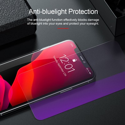 Защитное стекло BASEUS SGAPIPH65-LF02 для iPhone XS Max/11 Pro Max, прозрачный, Anti-bluelight Защитное стекло BASEUS SGAPIPH65-LF02 для iPhone XS Max/11 Pro Max, прозрачный, Anti-bluelight
