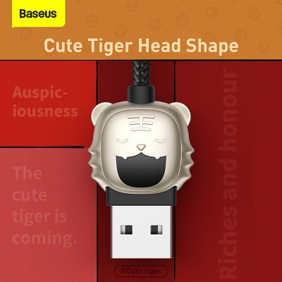 Кабель USB BASEUS Year of the Tiger One-for-three, USB - MicroUSB+Type-C+Lightning, 3.5A, 1.2 м, черный Кабель USB BASEUS Year of the Tiger One-for-three, USB - MicroUSB+Type-C+Lightning, 3.5A, 1.2 м, черный