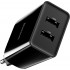 Зарядное устройство BASEUS Speed Mini Dual U Travel 2*USB + Кабель USB-Lightning, 2.1A, 10.5W, черный Зарядное устройство BASEUS Speed Mini Dual U Travel 2*USB + Кабель USB-Lightning, 2.1A, 10.5W, черный
