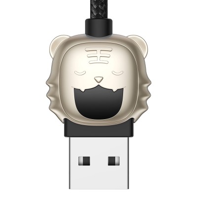 Кабель USB BASEUS Year of the Tiger One-for-three, USB - MicroUSB+Type-C+Lightning, 3.5A, 1.2 м, черный Кабель USB BASEUS Year of the Tiger One-for-three, USB - MicroUSB+Type-C+Lightning, 3.5A, 1.2 м, черный