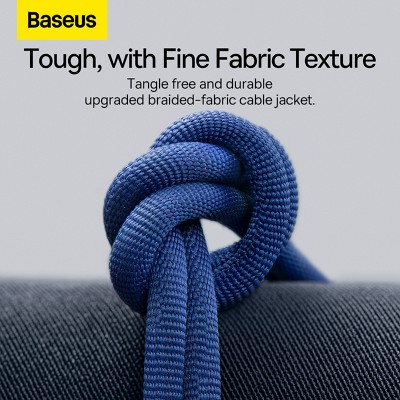 Кабель USB-C BASEUS Crystal Shine Series Fast Charging, Type-C - Lightning, 20W, 1,2м, синий Кабель USB-C BASEUS Crystal Shine Series Fast Charging, Type-C - Lightning, 20W, 1,2м, синий