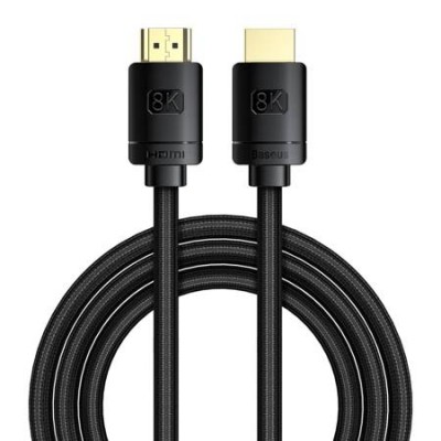 Кабель HDMI BASEUS High Definition Series, HDMI 8K- HDMI 8K, 3 м, черный Кабель HDMI BASEUS High Definition Series, HDMI 8K- HDMI 8K, 3 м, черный