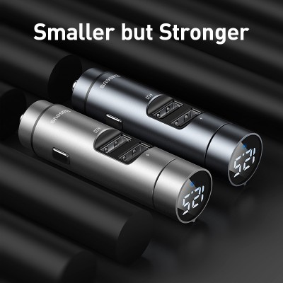 FM - Трансмиттер BASEUS Energy Column, 2*USB, 3.1A, серебристый, с дисплеем FM - Трансмиттер BASEUS Energy Column, 2*USB, 3.1A, серебристый, с дисплеем