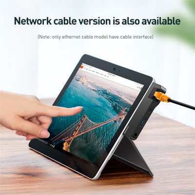 Переходник/Адаптер BASEUS Multifunctional HUB for Surface Pro, Разветвитель, Type-C+Jack 3.5 - RJ45+USB3.0+Type-C+Audio, Переходник/Адаптер BASEUS Multifunctional HUB for Surface Pro, Разветвитель, Type-C+Jack 3.5 - RJ45+USB3.0+Type-C+Audio,