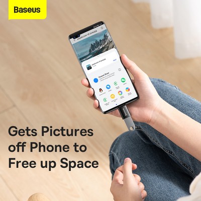 Переходник/Адаптер BASEUS Ingenuity Series Mini OTG, Type-C - USB-A 3.1, черный Переходник/Адаптер BASEUS Ingenuity Series Mini OTG, Type-C - USB-A 3.1, черный