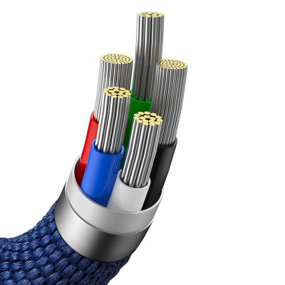 Кабель USB-C BASEUS Crystal Shine Series Fast Charging, Type-C - Lightning, 20W, 1,2м, синий Кабель USB-C BASEUS Crystal Shine Series Fast Charging, Type-C - Lightning, 20W, 1,2м, синий