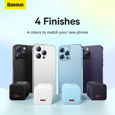 Зарядное устройство BASEUS GaN5 Fast Charger(mini) USB-C, 3A, 30W, белый Зарядное устройство BASEUS GaN5 Fast Charger(mini) USB-C, 3A, 30W, белый