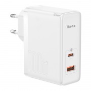 Зарядное устройство BASEUS GaN5 Pro Fast Charger USB+Type-C + Кабель Type-C-Type-C, 5A, 100W, белый