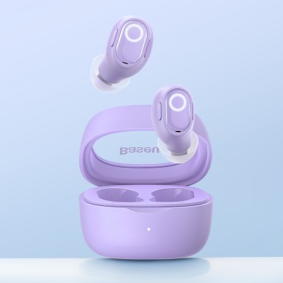 Беспроводные наушники BASEUS WM02, Bluetooth, 40 мАч, фиолетовый Беспроводные наушники BASEUS WM02, Bluetooth, 40 мАч, фиолетовый